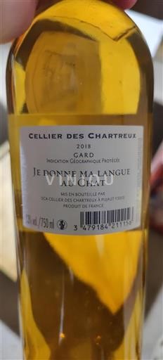 Languedoc a Roussillon Gard Cellier des Chartreux Je donne ma langue au chat 2018