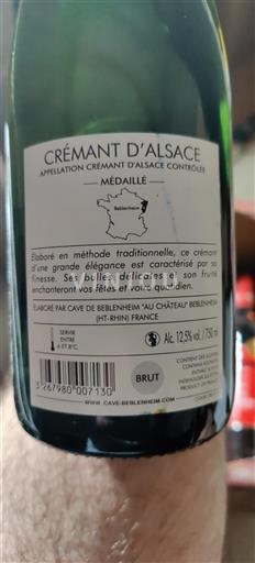 Alsace Crémant-d'alsace Cave de Beblenheim 2023