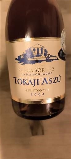 Tokaj Sárga Borház Tokaji Aszú 4 Puttonyos 2004