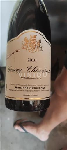 Bourgogne Gevrey-chambertin Philippe Rossignol Vieilles Vignes 2010