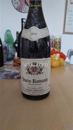 Burgundy Vosne-Romanée Grand Cru Robert Sirugue 1991