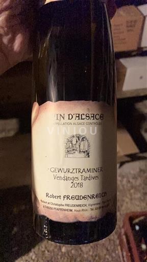 Alsace Vendanges Tardives Robert Freudenreich Vendanges Tardives 2018