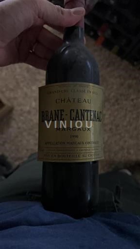 Bordeaux Margaux Grand Cru Brane-Cantenac 1990
