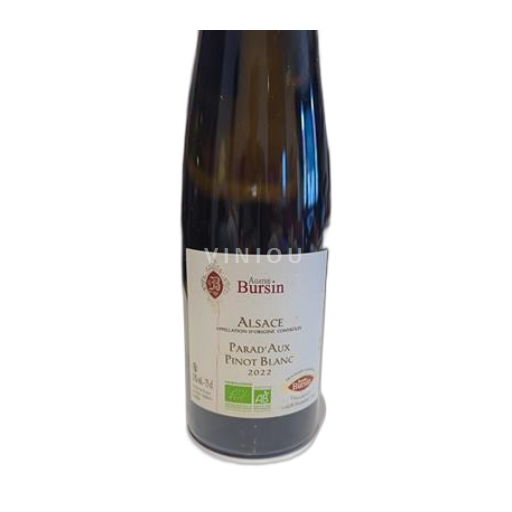 Alsasko Rulandské bílé Agathe Bursin Parad'Aux Pinot Blanc 2022