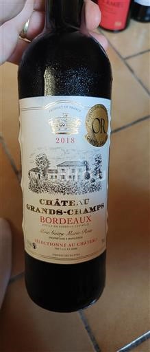 Bordeaux Château Grands-Champs 2018