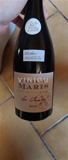 Languedoc Minervois-la-Livinière Maris La Touge 2019