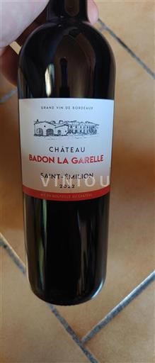 Bordeaux Saint-Émilion Château Badon La Garelle 2022
