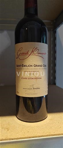 Bordeaux Saint-Émilion Grand Cru Grand Cru Grand Moment d'Exception 2018