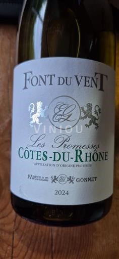 Rhône Valley Côtes-du-Rhône Font du Vent Les Promesses 2024