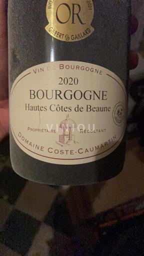 Burgundy Hautes-Côtes de Beaune Domaine Coste-Caumartin 2020