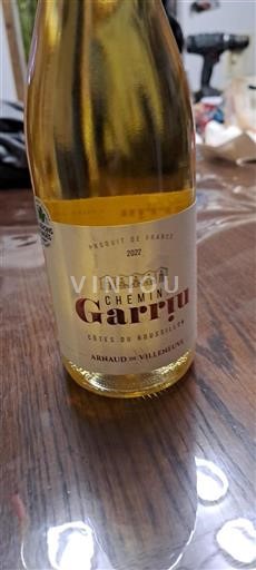 Roussillon Côtes-du-Roussillon Arnaud de Villeneuve Chemin de Garri 2022