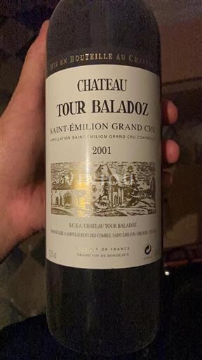 Bordeaux Saint-Émilion Grand Cru Château Tour Baladoz 2001