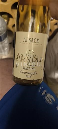 Alsace Grand Cru Christian Arnold S'Baretrefele 2018