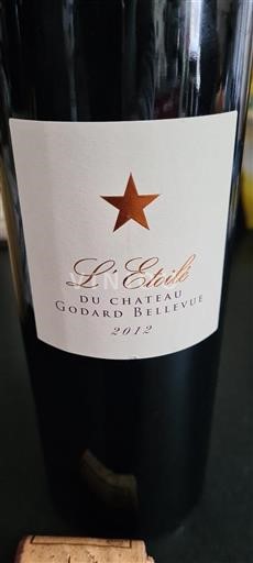 Bordeaux Côtes-de-Bordeaux Château Godard Bellevue L'Étoile 2012