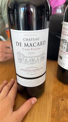 Bordeaux Bordeaux Supérieur Château Macard Padouin 2021