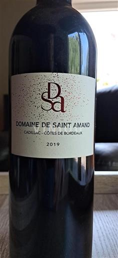Bordeaux Cadillac-côtes-de-bordeaux Domaine Saint Amand 2019