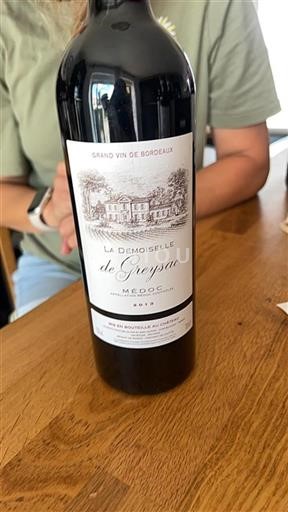 Vin Rouge sec La Demoiselle de Greysac Château Greysac 2013 France Bordeaux Médoc