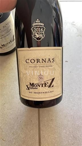 Vin Rouge sec Stéphane Montez 2016 France Vallée du Rhône Cornas