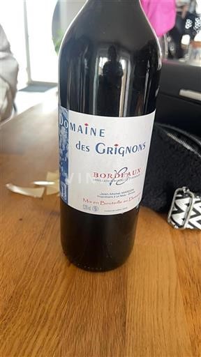 Bordeaux Domaine Des Grignons Non-Vintage