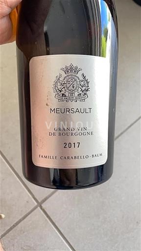 Borgogna Meursault Famille Carabello-Baum 2017