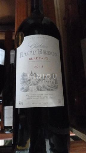 Bordeaux Château Haut Redon 2018