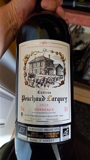 Bordeaux Château Pouchaud-Larquey 2020