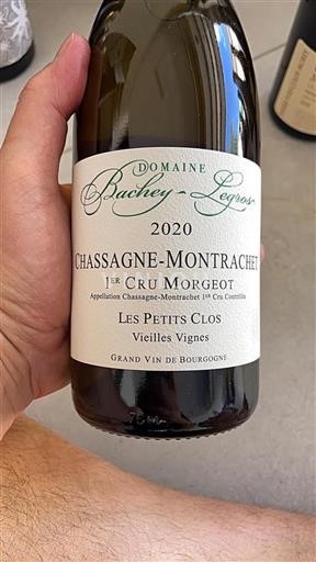 Borgogna Chassagne-Montrachet Premier Cru Domaine Bachey-Legros Les Petits Clos Vieilles Vignes 2020