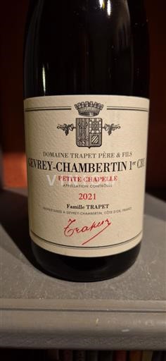 Burgundsko Gevrey-Chambertin Premier Cru Domaine Trapet Père & Fils Petite Chapelle 2021