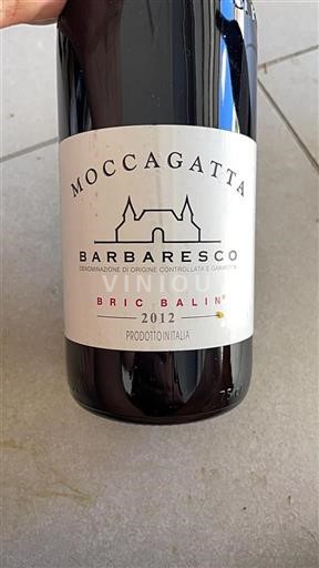 Piedmont Wines Barbaresco Moccagatta Bric Balin 2012