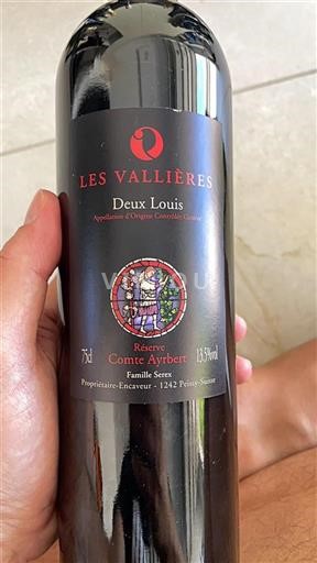 Vin Rouge sec Deux Louis Les Vallières 2019 Suisse Genève