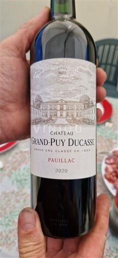 Bordeaux Pauillac Grand Cru Grand-Puy Ducasse 2020