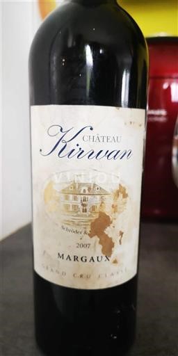 Bordeaux Margaux Grand Cru Classé Château Kirwan 2007