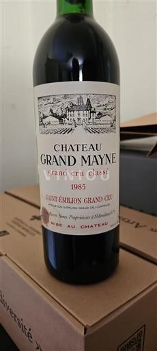 Burdeos Saint-Émilion Gran Cru Grand Cru Château Grand Mayne 1985