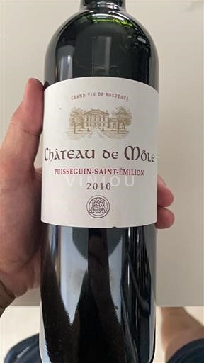 Bordeaux Puisseguin-saint-émilion Château Môle 2010