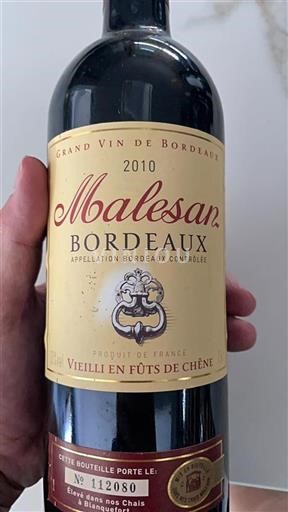 Bordéus Malesan 2010