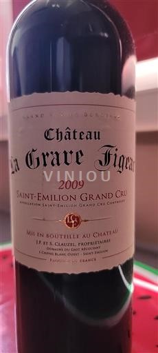 Burdeos Saint-Émilion Gran Cru Château La Grave Figeac 2009