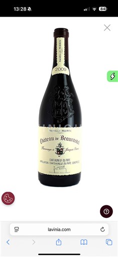 Valle del Rodano Châteauneuf-du-Pape Château Beaucastel Hommage à Jacques Perrin 2009