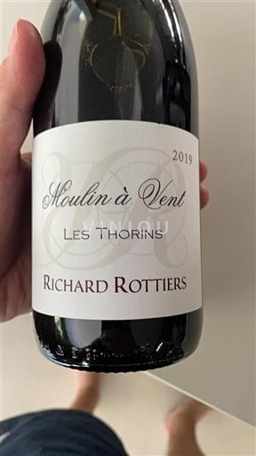 Vin Rouge sec Les Thorins Domaine Richard Rottiers 2019 France Beaujolais Moulin-à-vent
