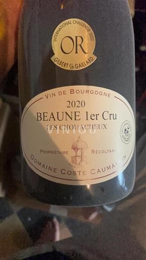 Bourgogne Premier Cru Domaine Coste-Caumartin Les Chouacheux 2020