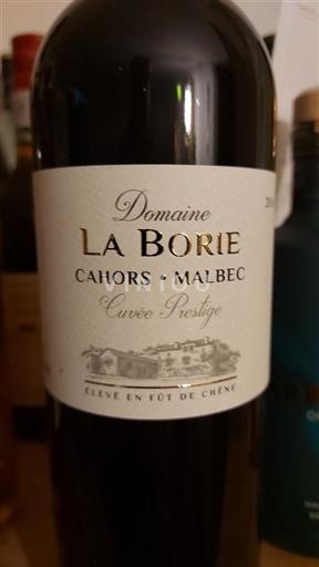 South West Cahors Domaine La Borie Prestige 2016
