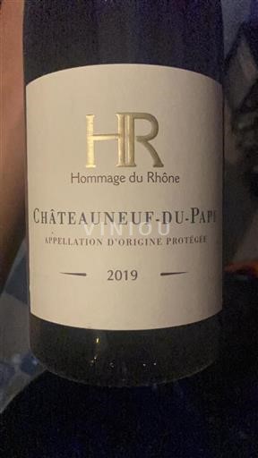 Rhônetal Châteauneuf-du-Pape Hommage du Rhône 2019