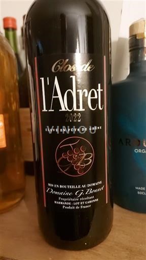 Sydväst Côtes-du-marmandais Domaine Gilbert Bonnet Clos de l'Adret 2022