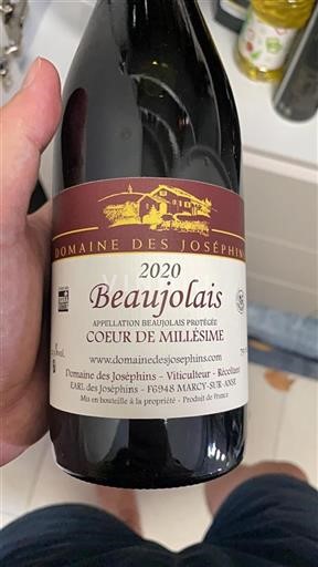 Beaujolais Domaine Des Joséphins Cœur de Millésime 2020