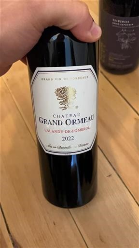 Bordeaux Lalande-de-pomerol Château Grand Ormeau 2022