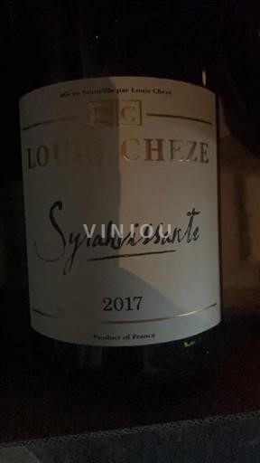 Rona dolina Ni doloceno Louis Cheze Syrahvissante 2017