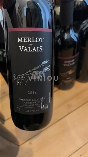 Vin Rouge sec François & Mathieu Constantin 2019 Suisse Valais
