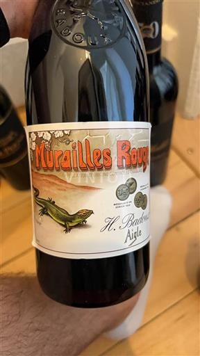Vin Rouge sec Murailles H. Badoux 2021 Suisse Vaud Chablais AOC