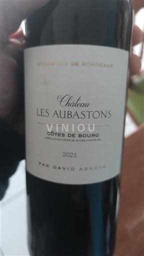 Bordeaux Côtes-de-bourg Château Les Aubastons 2021