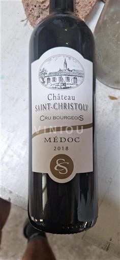 Bordeaux Médoc Cru Bourgeois Château Saint-Christoly 2018