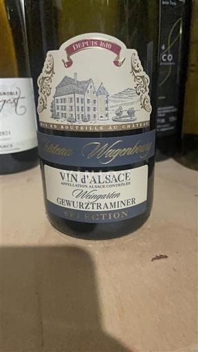 Vin Blanc sec Weingarten Gewurztraminer Sélection Château Wagenbourg 2023 France Alsace